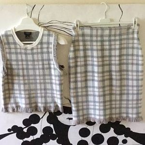 Club Monaco Knit Skirt and Top